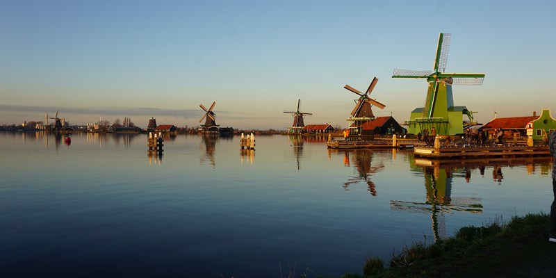 Windmills in Zaanse Schans, Zaandam, The Netherlands
