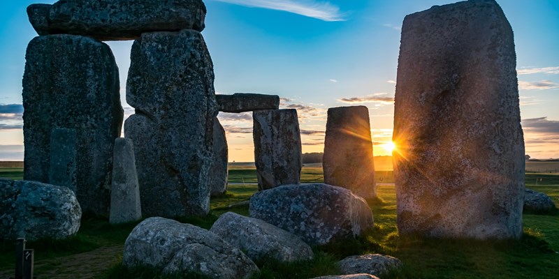 Stonehenge during sunset