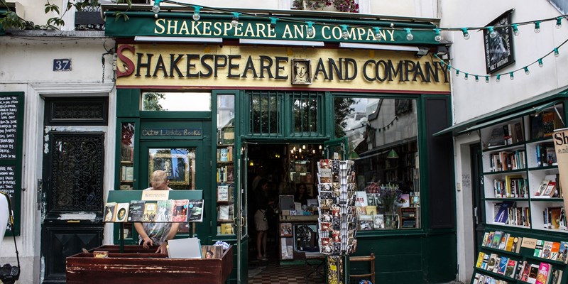 Shakespeare and Company, bookshop in Paris, France