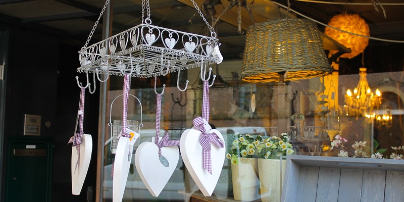 Vintage shop in Riga, Latvia