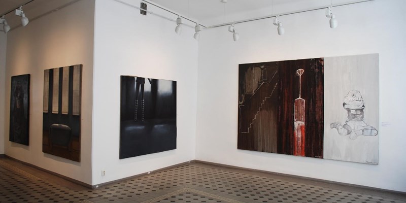 Woman at an art gallery - Tallinn, Estonia